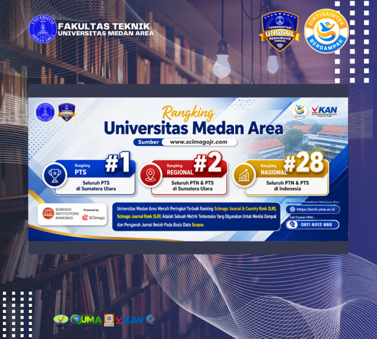 Universitas Medan Area Raih Predikat PTS Terbaik di Sumut Versi SJR 2025