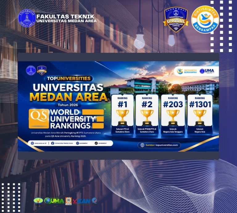 Universitas Medan Area Jadi PTS Terbaik di Sumatera Utara Versi QS Asia University Rankings 2026