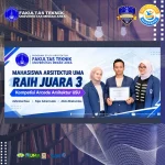 Mahasiswa Arsitektur UMA Raih Prestasi dengan Meraih Juara III di Kompetisi Arcode USU
